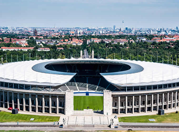 Estádio Olímpico de Berlim: Vista aérea - Para visitar na capital Alemã