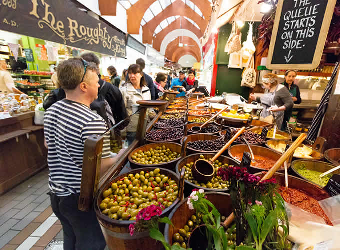 Mercado municipal Inglês no centro de Cork - Irlanda