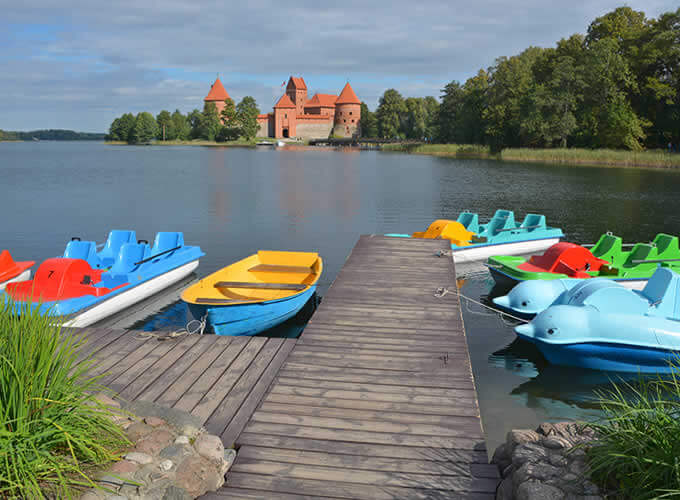 Nos arredores do Castelo de Trakai