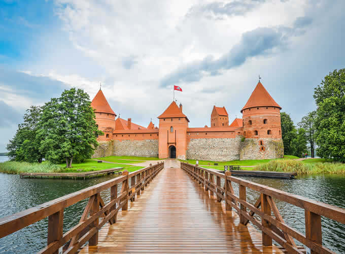 Chegando no Castelo de Trakai