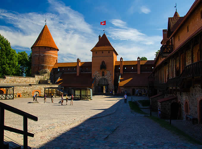 Interior do Castelo de Trakai